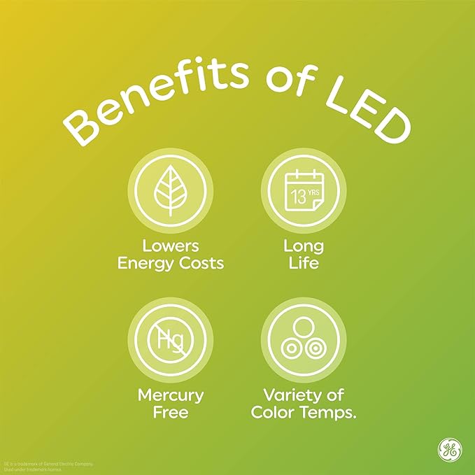 GE LED+ Color Changing LED Light Bulbs with Remote, BR30 Indoor Multicolor Floodlights, College Dorm Light, Dorm Room Essentials, 8.5W (3 Pack)