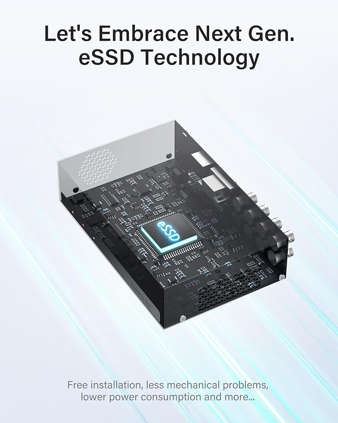 ANNKE Security Camera System, 3K Lite 5-in-1 H.265+ 8CH eDVR with 1TB eSSD and (4) 1080p (2MP) Weatherproof Surveillance Wired Cams, AI Human/Vehicle Detection, Smart Color Night Vision, Email Alert