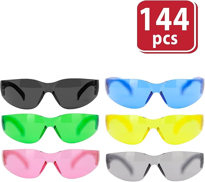 BISON LIFE Keystone Color Lens Safety Glasses | Anti Scratch | Impact Resistance | ANSI Z87.1 Standard | UV 400 Protection