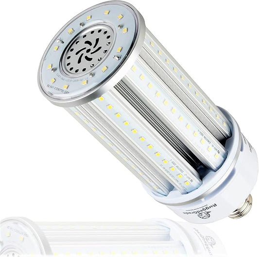 RuggedGrade Aries Series 36W LED Corn Light Bulb | 4,600 Lumens | 5000K | E26 Base | Energy-Efficient LED Lighting | DLC 5.1 Premium