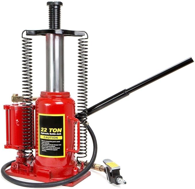 Stark USA 22 Tons Pneumatic Air Bottle Hydraulic Manual Bottle Jack Hoist Maintenance of Automobiles, Agricultural Vehicles, Trucks, Mobile Machinery