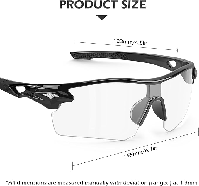 OXG 6 Pack Safety Glasses, Scratch Resistant Wraparound Lenses ANSI Z87.1 Protective Eyewear for Unisex