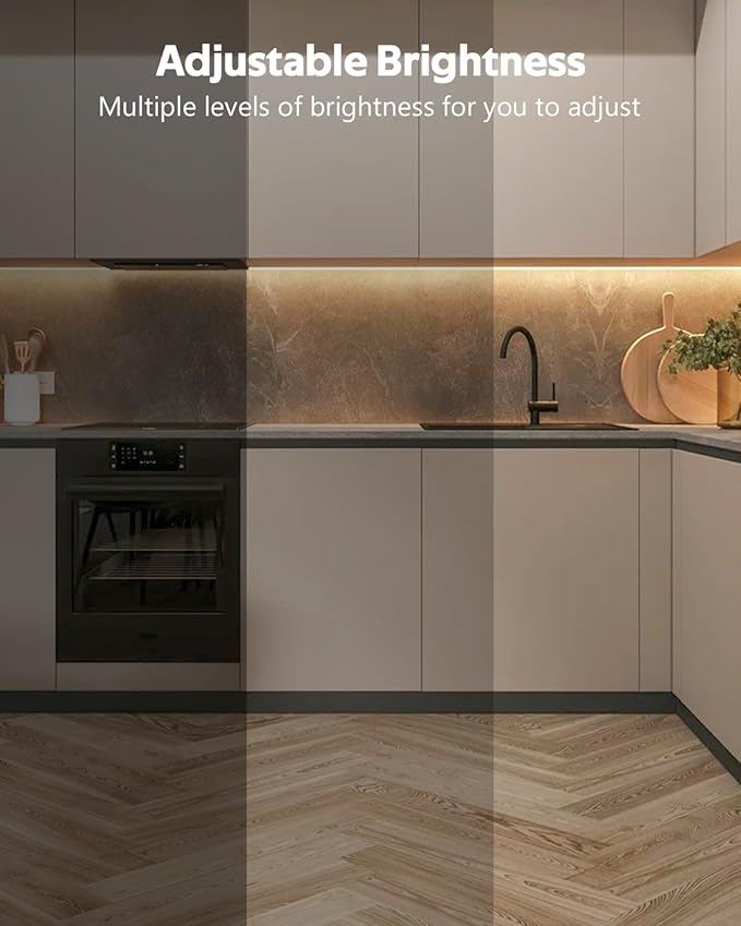 USB COB LED Strip Light Waterproof 5V 6.6FT 3000K Warm White COB LED Rope Light for Bedroom with Dimmer High Density 320LEDs/M Tunable Flexible LED Tape Light for TV Backlight Mirror Decor 2M