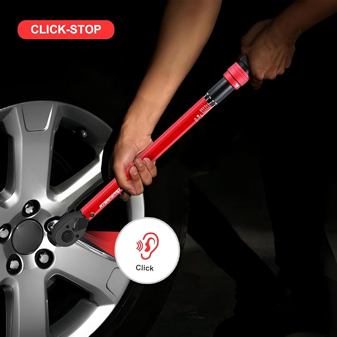 1/2 Torque Wrench,1/2 Torque Wrench 30-250 Ft Lb(40.7-339.0 Nm) Dual scale,torque wrench 1/2 drive 250 ft-lb Pre-Calibrated Accuracy+-3% - Ideal for Automotive & Heavy Machinery Use