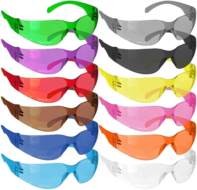 Hyline Anti-Fog Color Safety Glasses Variety, Impact Resistant, Polycarbonate, Anti-Scratch