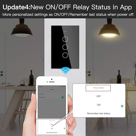 MOES ZigBee Smart Touch Wall Light Switch,Requires Tuya ZigBee Hub,No Neutral Wire/N+L Wiring,No Capacitor,Smart Life Tuya 2/3 Way Remote Control, Work with Alexa Google Home, 2MQTT,3 Gang Black