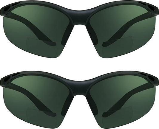 proSPORT Bifocal sunglass Safety Reader Z87 Wrap Around No Slip Grip +1.50 +2.00 +2.50 +3.00