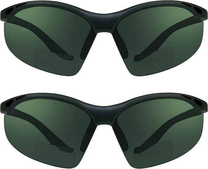 proSPORT Bifocal sunglass Safety Reader Z87 Wrap Around No Slip Grip +1.50 +2.00 +2.50 +3.00