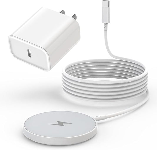 [Apple MFi Certified]Magnetic Wireless iPhone Charger Magsafe Charger,6FT 15W Fast Phone Charging Pad Wireless Magnetic Charge for iPhone 16 Pro Max/16 Pro/16 Plus/15 Pro Max/14/13/AirPods3/2/Pro/Pro2
