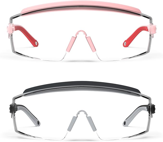 Anti Fog Safety Glasses Safety Goggles Over Glasses Protective Glasses with Anti Scratch Lenses Adjustable