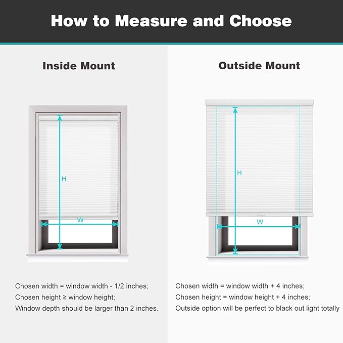 Changshade Cordless Cellular Shades, Light Filtering Honeycomb Shades for Windows, Pull Down Pleated Blinds, Easy to Install for Indoor Windows and French Doors,27" W x 48" H, Grey