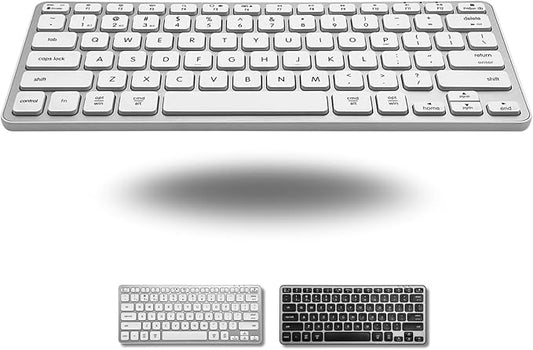 Macally Compact Bluetooth Keyboard for Mac - Premium Multi Device Connectivity - Compatible Apple Wireless Keyboard for MacBook Pro/Air, iMac, Mac mini, iPad, Laptop, and PC