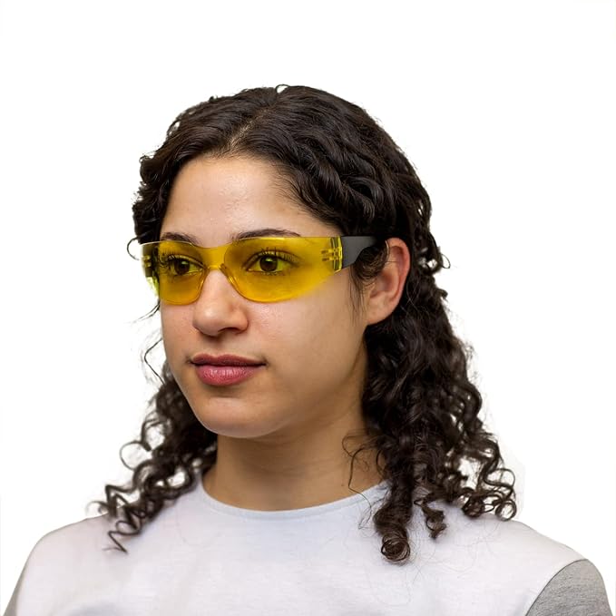 BISON LIFE Keystone Color Lens Safety Glasses | Anti Scratch | Impact Resistance | ANSI Z87.1 Standard | UV 400 Protection