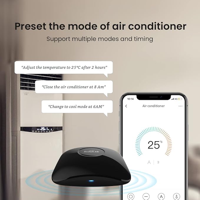 Broadlink RM4 pro IR RF 433/315MHz (No encryption, Fixed Code) WiFi Universal Remote Smart Home Automation Compatible with Alexa and Google Home