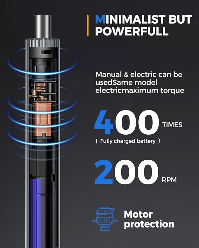 Mini Electric Screwdriver, LIFEGOO 58 in 1 Precision Screwdriver Set with 50 Magnetic Bits, Digital Display Electric Repair Tool Kit for Electronics Phone Camera Laptop Watch