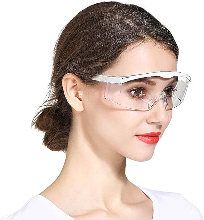 Safety Glasses, 5PCS Adjustable Wide-Vision Protective Glasses, Lightweight Fog-Proof Safety Goggles