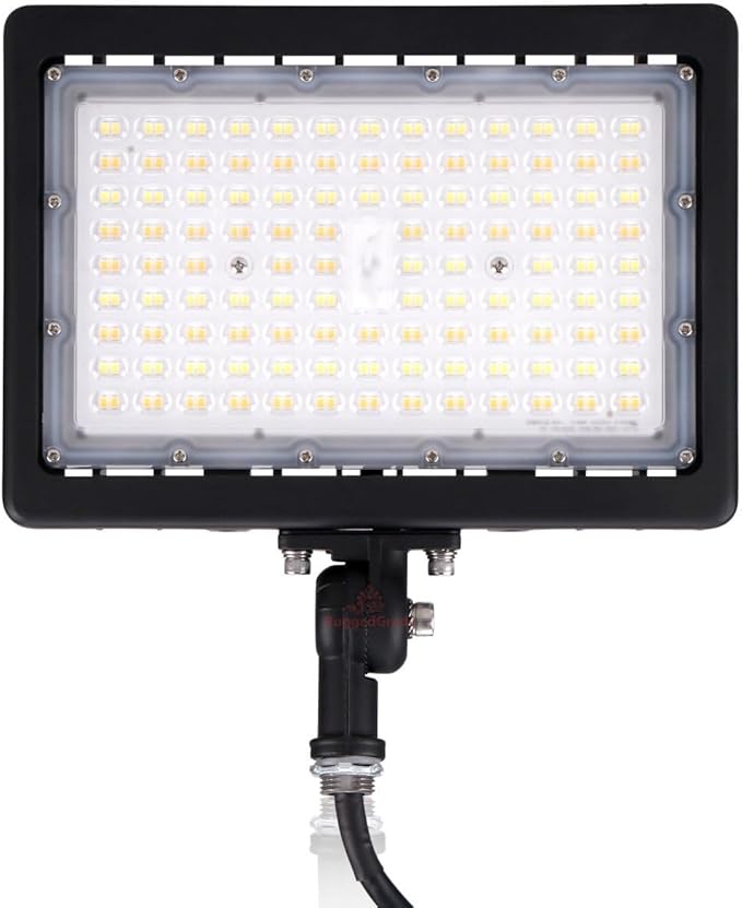 RuggedGrade 120W LED Flood Light | Kivo II CS Series | 17,400 Lumens | Color Selectable 3000K/4000K/5000K | Outdoor Waterproof Security Light | Knuckle Mount with Photocell | DLC 5.1 Premium