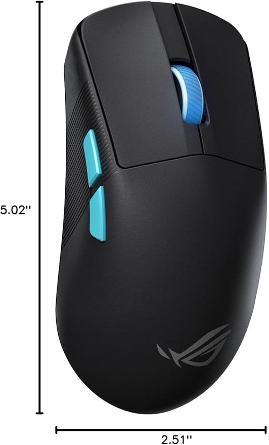 ASUS ROG Harpe Ace Aim Lab Wireless Esports Gaming Mouse – Aim Lab Settings Optimizer, Pro-Tested, Right-Handed, 54g Lightweight, Tri-Mode Connectivity, 36K DPI, 90Hr Battery, PC/Mac Support - Black