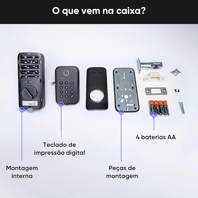 Wyze Auto-Lock Bolt, Fingerprint Unlock with Keypad, Electronic Entry Door Smart Deadbolt Lock, IPX5 Weatherproof, Easy Installation, Satin Nicke