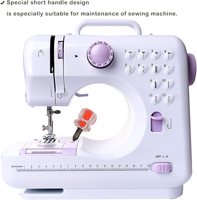 Sewing Machine Screwdriver Mini Stubby Screwdriver Set - Ultra Short Pocket Screwdrivers for Narrow Spaces, 4 Pieces with Flat Head and Phillips Head