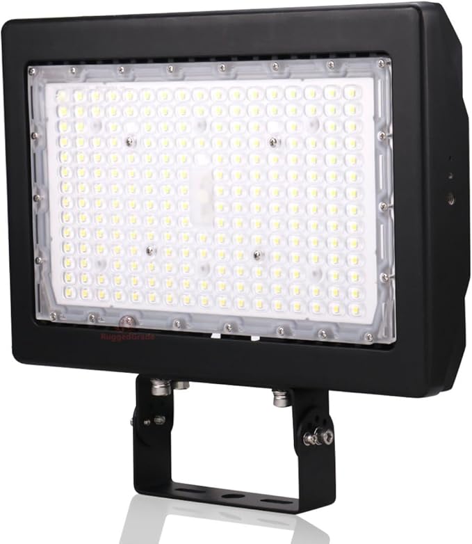 RuggedGrade 120W LED Flood Light | Kivo II CS Series | 17,400 Lumens | Color Selectable 3000K/4000K/5000K | Outdoor Waterproof Security Light | Yoke Mount | DLC 5.1 Premium