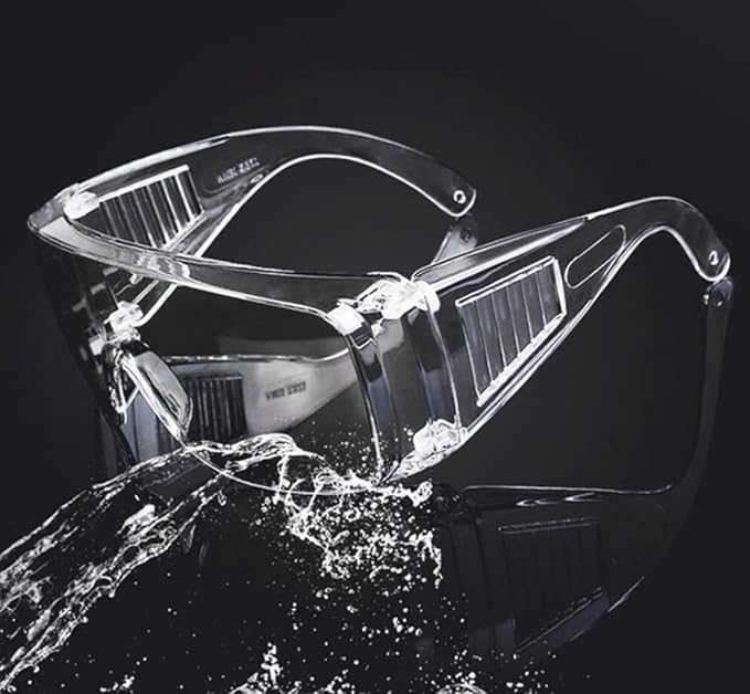 PitLite Safety Goggles Eyeglasses Anti Fog Clear Vent Glasses Lab Work Glasses