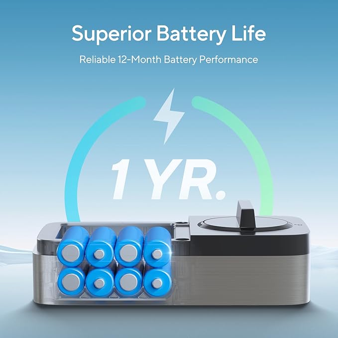 ULTRALOQ 2025 Upgrade Bolt Fingerprint Matter Smart Lock, Fingerprint Keyless Entry Door Lock, Works with Apple Home, Alexa, Google, SmartThings, IFTTT, Built in Matter Over Thread, BHMA Grade AAA