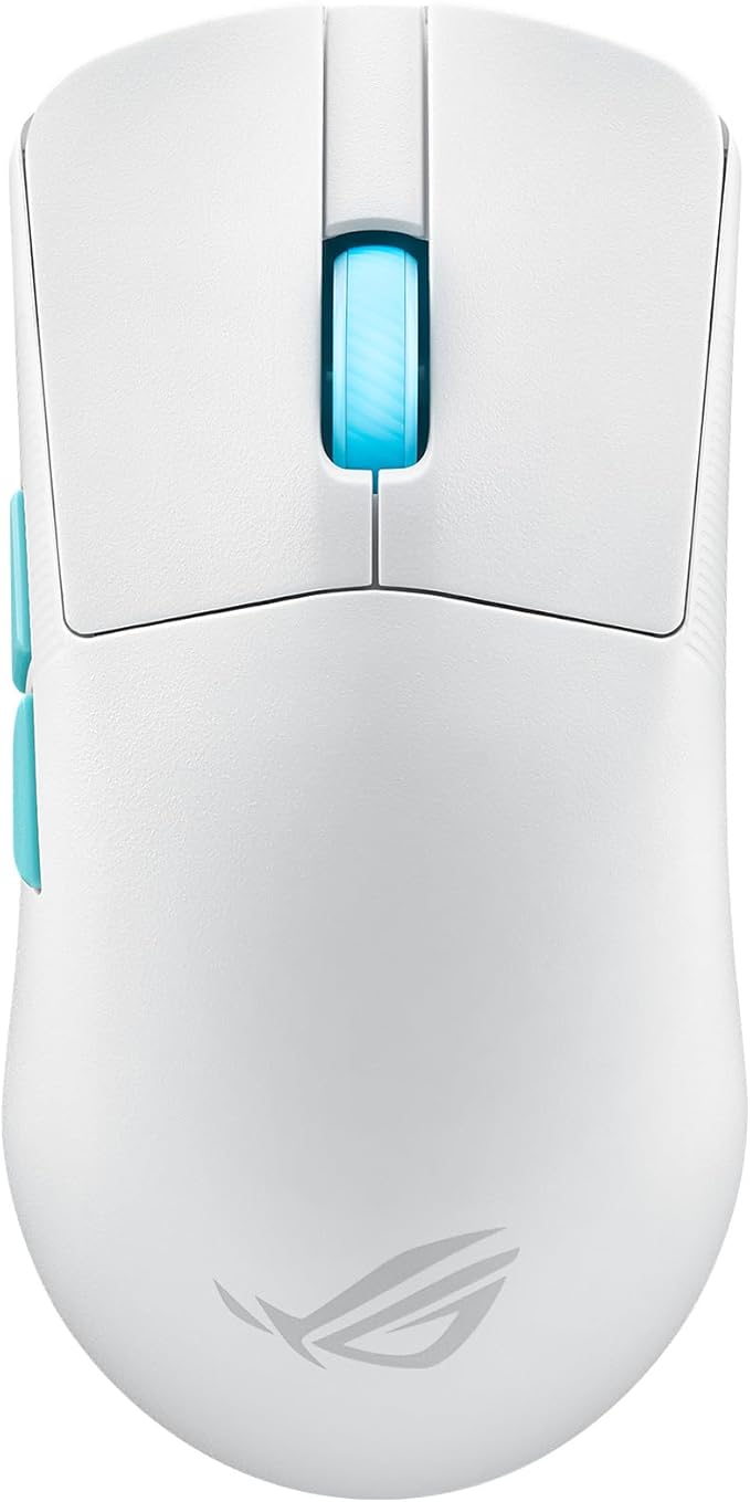 ASUS ROG Harpe Ace Aim Lab Wireless Esports Gaming Mouse – Aim Lab Settings Optimizer, Pro-Tested, Right-Handed, 54g Lightweight, Tri-Mode Connectivity, 36K DPI, 90Hr Battery, PC/Mac Support - White