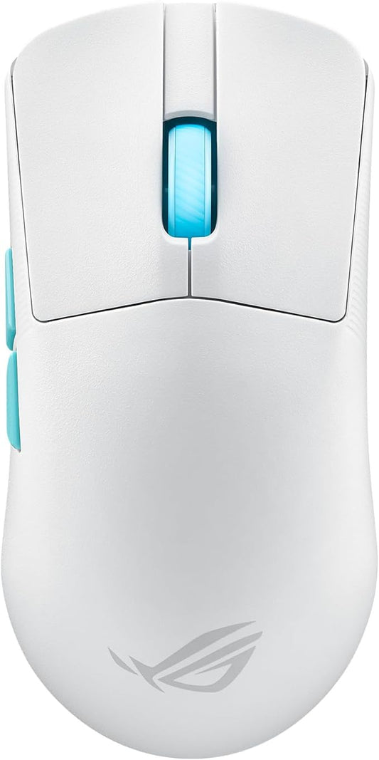 ASUS ROG Harpe Ace Aim Lab Wireless Esports Gaming Mouse – Aim Lab Settings Optimizer, Pro-Tested, Right-Handed, 54g Lightweight, Tri-Mode Connectivity, 36K DPI, 90Hr Battery, PC/Mac Support - White
