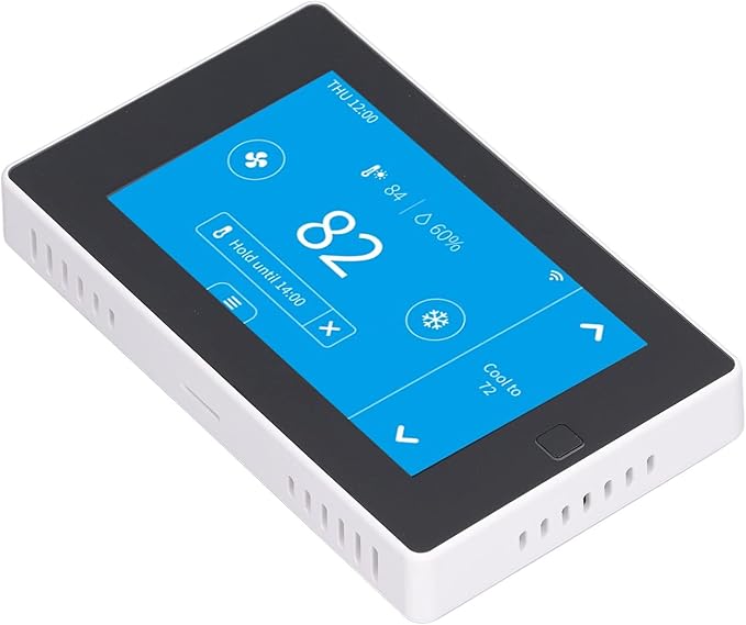Digital Thermostat Smart WiFi Temperature Monitor Sensor,with Large LCD Touch Screen Remote Control,for Home