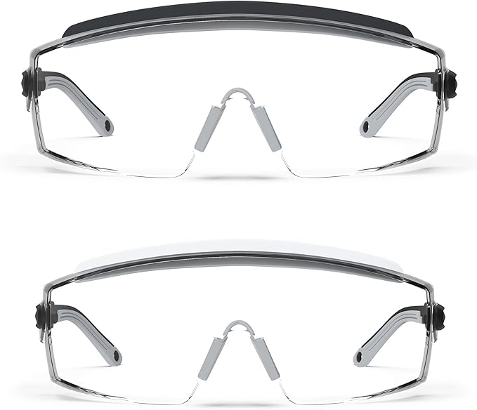 Anti Fog Safety Glasses Safety Goggles Over Glasses Protective Glasses with Anti Scratch Lenses Adjustable