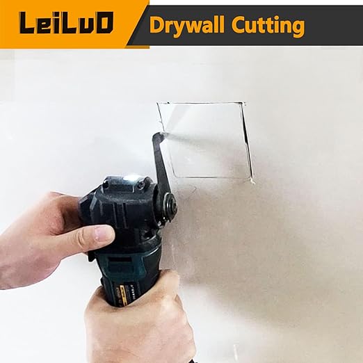 LEILUO 6 Pcs Multitool Oscillating Tool Blade Drywall & Multi-Material Cutting Universal Fit for DeWalt Makita & More