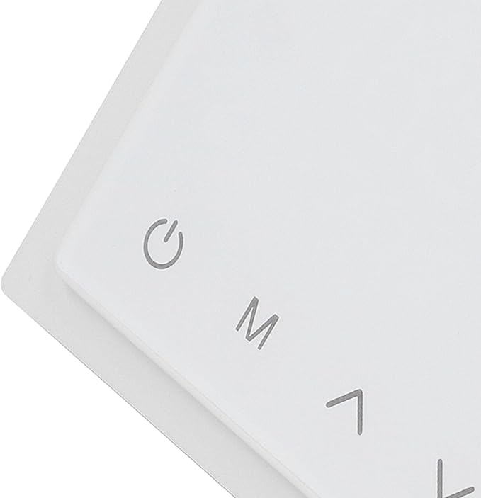 Smart Thermostat, Accurate Temperature Control Electric Underfloor Heating Thermostat LED Display Anti False Temperature, Programmable (White)