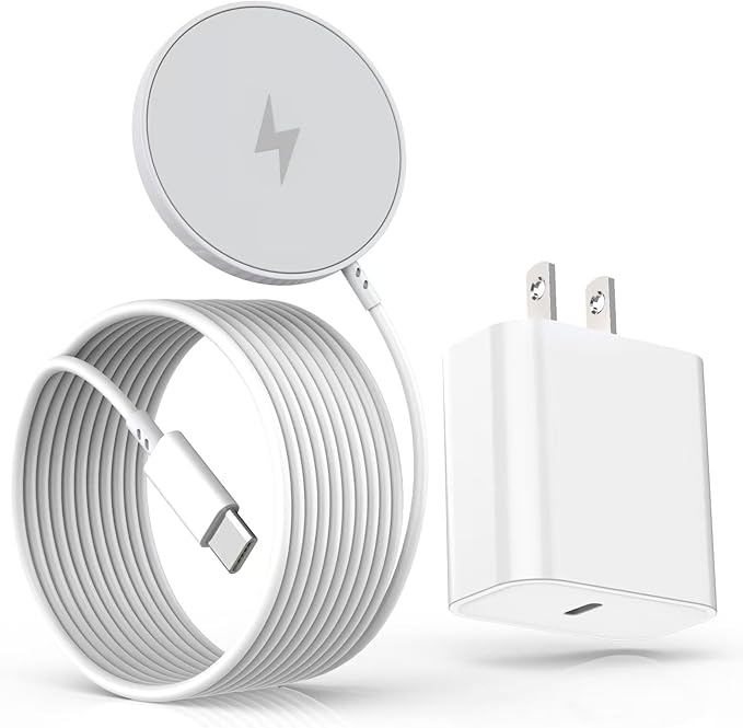 Magnetic iPhone Wireless Charger,10FT Fast Charging Apple Mag Safe Charger Wireless Charging Pad for iPhone 16 Pro Max/16 Plus/15 Pro Max/15 Plus/14/13/12/11/AirPods 4/3/Pro2 Phone Mag safe Charge Pad