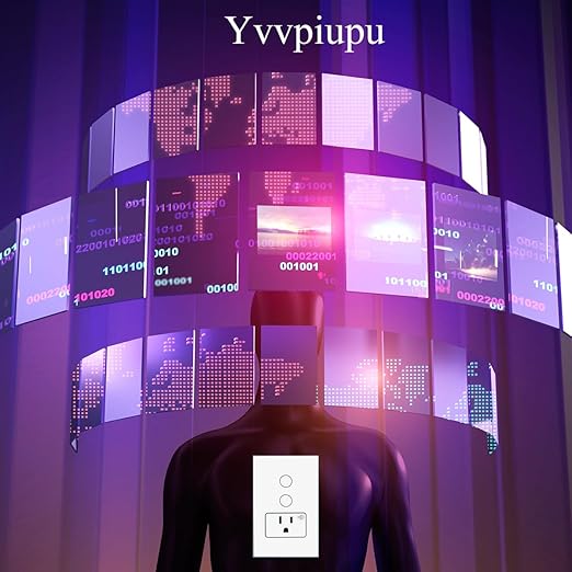 Smart WiFi Light Switch, No Hub Required, Compatible with Alexa and Google Assistant, Single Pole, White (White), ky-861+2