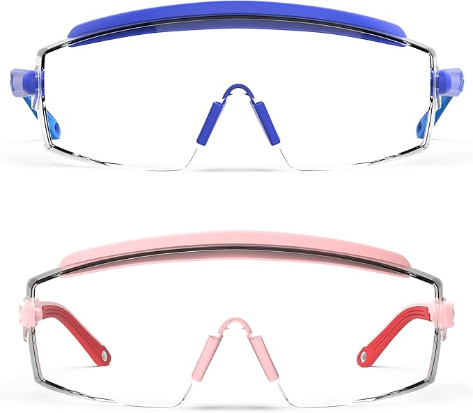 Anti Fog Safety Glasses Safety Goggles Over Glasses Protective Glasses with Anti Scratch Lenses Adjustable