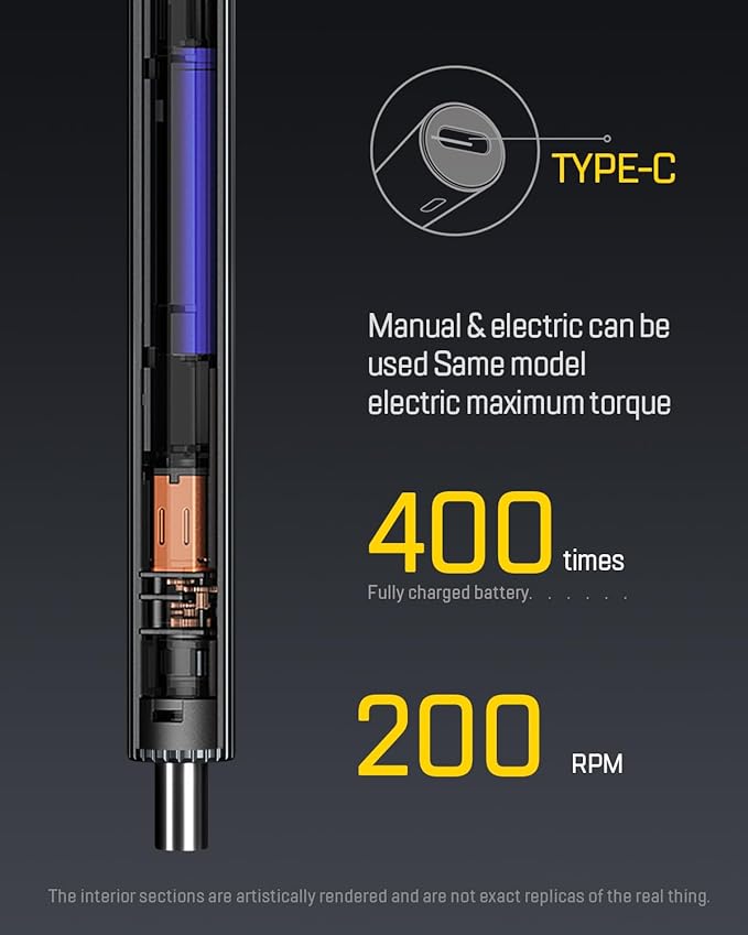 LIFEGOO Mini Electric Screwdriver Set,58 in 1 Cordless Eectric Precision Screwdriver with 50 Magnetic Bits Small Power Screwdriver Repair Tool Kit for Phone Watch Camera