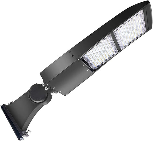 LED Parking Lot Lights 200W- OSTEK LED Shoebox Street Pole Lighting, Waterproof 28000LM Outdoor Commercial Area Road Lighting 5000K 100-277V DLC UL