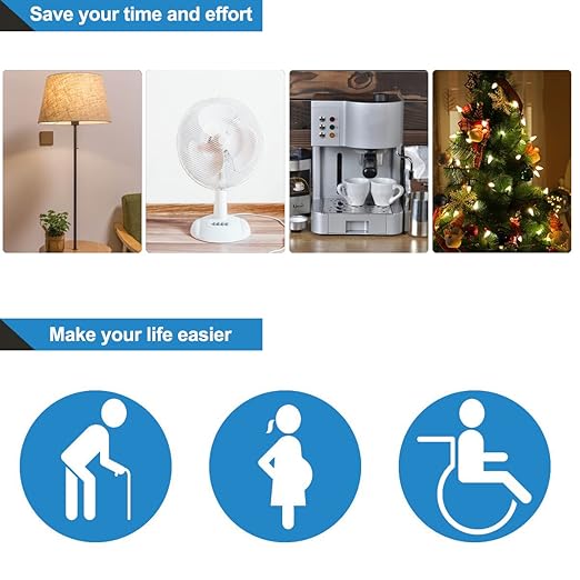 DEWENWILS Remote Control Outlet Wireless Wall Mounted Light Switch, Electrical Plug in On Off Power Switch for Lamp, No Wiring,100 Feet RF Range, FCC Listed, Programmable