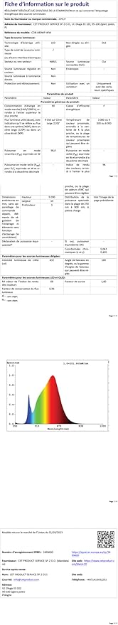 JOYLIT 24V COB LED Strip Lights 16.4ft 6000K Cool White IP65 Waterproof 9000LM Ultra Bright CRI 95+, UL Listed Premium 90W 480LEDs/M Dotless Adhesive Tape Light for Commercial, Home Task Lighting