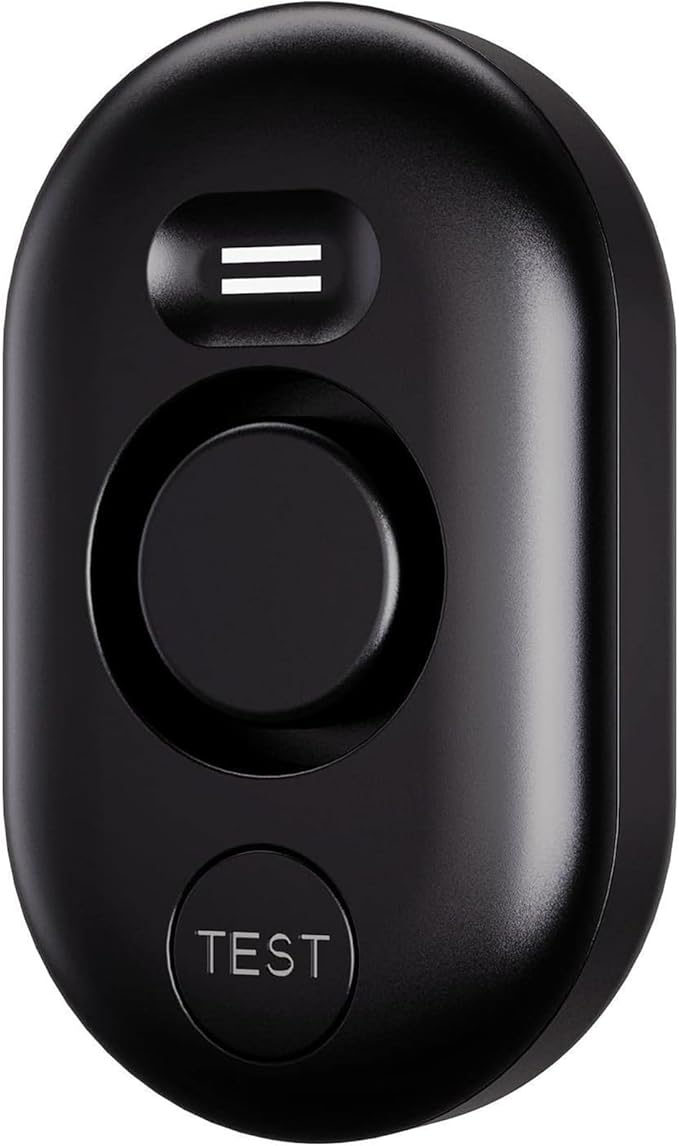 Water Leak Detector for Home, 100dB Water Sensor Alarm for Basement, Leakage Detection Device for Under Sink/Pipe/Drain Drip, Floor Flood in Bathroom/Kitchen/Toilet/Laundry Room, Model: WD61, Black