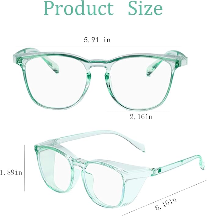 Safety Glasses for Men Women, Anti Fog Safety Goggles Comfortable Blue Light Blocking UV Protective Adult Nurse