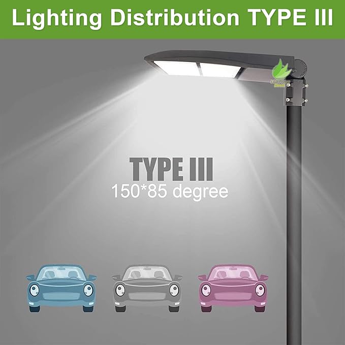 480V 300W High Voltage LED Street Light, Parking Lot Pole Lights, LED Area Shoebox Light 42000LM 1000W MH/HPS Equiv. 5000K AC 277-480V DLC UL cUL (Dark Brown Housing Slip Fitter Mount)