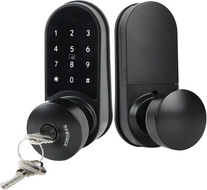 Electronic Door Lock with Touchscreens,Door Locks for Front Door, Electronic Door Knob with/IC Card/Password/Key,Digital Door Lock with Keypad