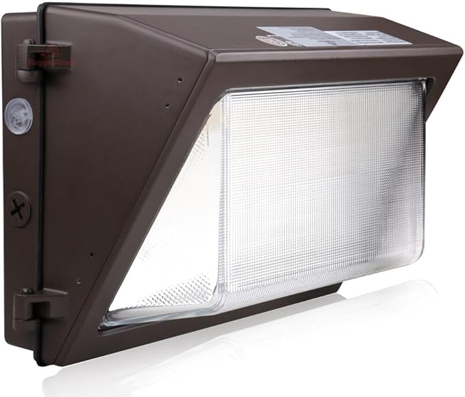 RuggedGrade 80W LED Wall Pack with Photocell + Motion Sensor - 11,600 Lumens - Durado IV Series - Color Selectable 3000K/4000K/5000K - Outdoor LED Wall Light - DLC 5.1 Premium
