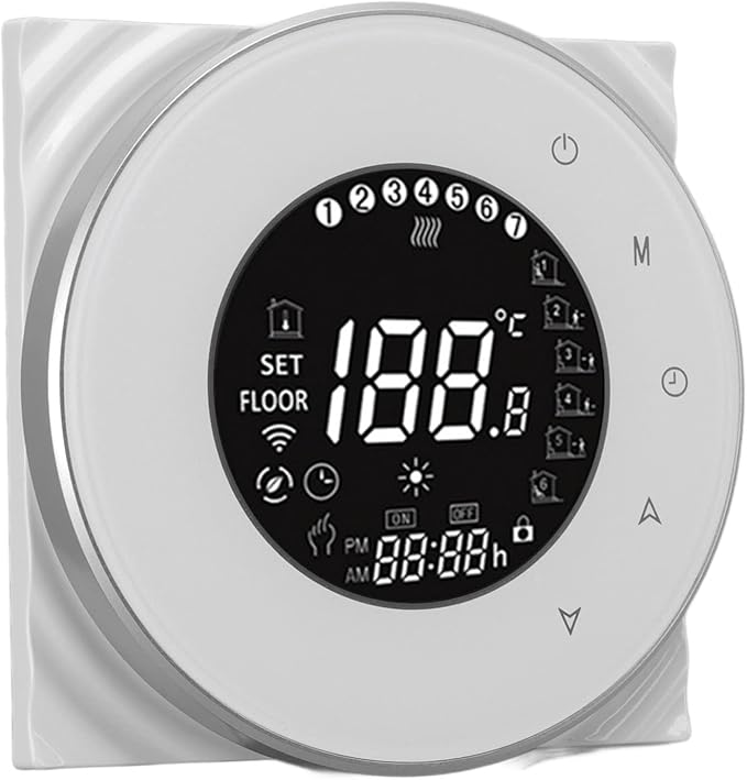 Generic Smart Thermostat Voice Control Electric Heating Systems Thermostat with WiFi, Phone APP Control for Power Failure