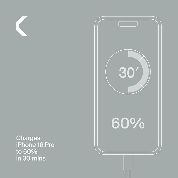 Clemm Core 35W USB-C Charger, GaN PPS, 3-Port USB-C/USB-A Charger, Compatible with iPhone 16/15/14/13/12/11, Galaxy S24 Ultra/S23