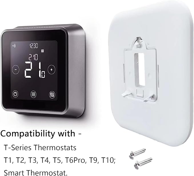 THP2400A1080 Large Cover Plate & Electrical Box Adaptor for T-Series Thermostats, White (2)
