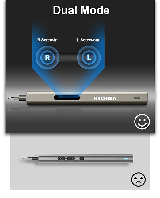 HYCHIKA 3.7V Electric Screwdriver，67 in 1 Precision Screwdriver set, 52 Magnetic Bits, 3 Torque, Cordless Screw Drivers Rechargeable, Repair Tool Kit for PC, RC, Electronics, Phones, Camera, Laptops
