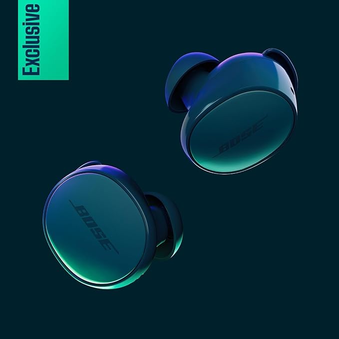Bose QuietComfort Bluetooth Earbuds, True Wireless Earbuds with Active Noise Cancellation and Mic, Deep Bass, IPX4 Rating, Up to 8.5 Hours of Playtime, Twilight Blue - Limited Edition Color